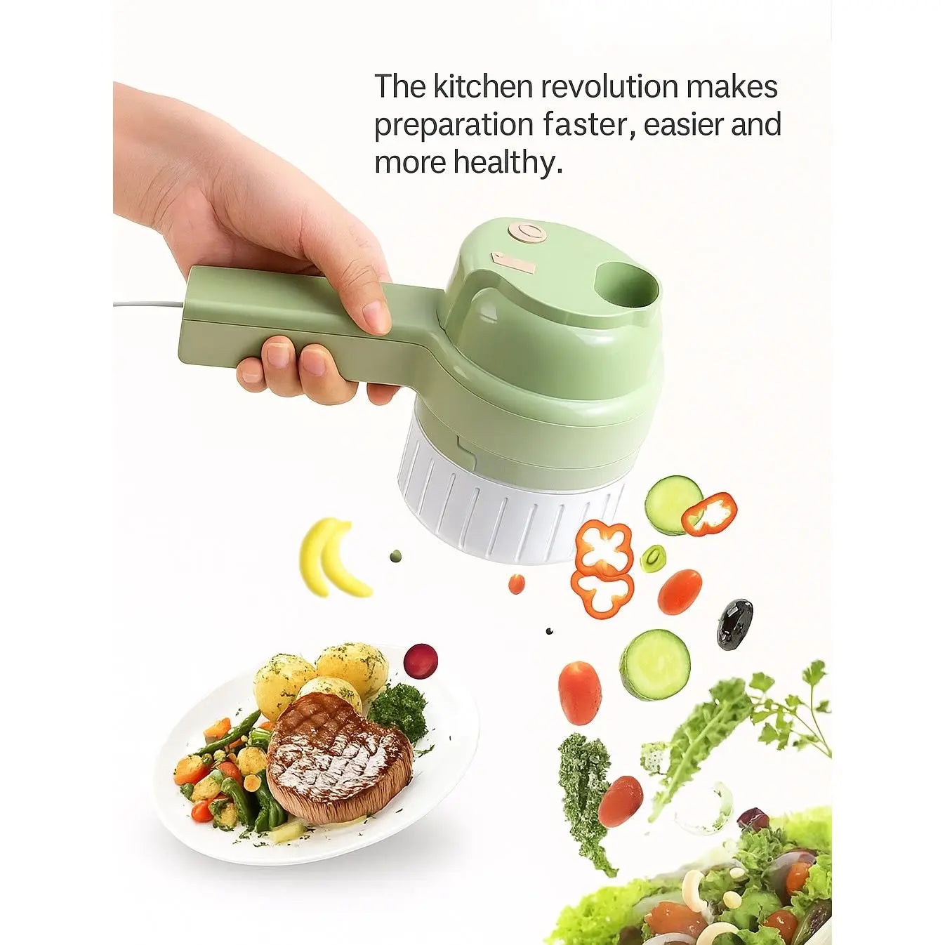 MiniChef Wireless – Smart Vegetable Chopper Theclickonline.com