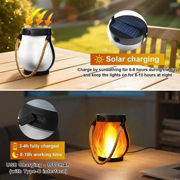 Solar Flame Camp Lantern