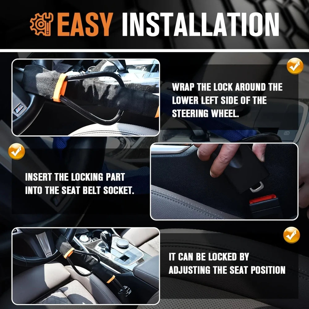 Anti Theft Steering Wheel Lock