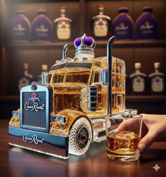 Vintage Truck Whiskey Decanter